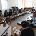 寄席終了後は、楽生さんを囲んで昼食会。